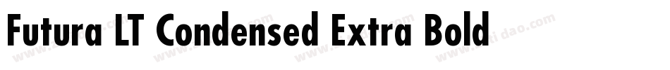Futura LT Condensed Extra Bold字体转换
